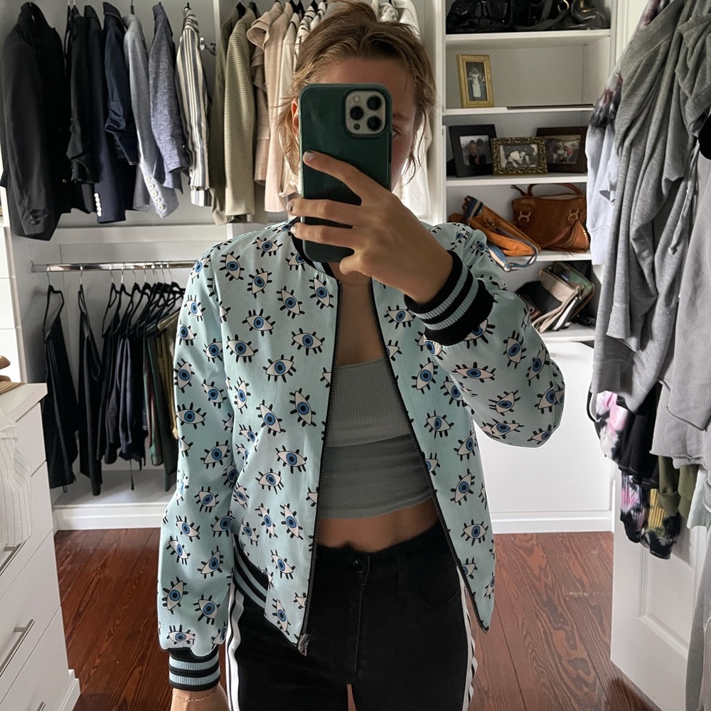 Alice + Olivia Reversible Bomber Jacket